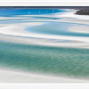 Whitehaven Beach Whitsundays Australia Boho Wall Art Abstract Wall Art Minimalist Wall Art Coastal Wall Art Beach Print Teal Wall Art Print