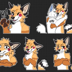 Canine Sticker Bases YCH