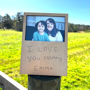 Picture Frame with Handwritten Message | add handwriting to picture frame, 4x6 picture frame with handwriting