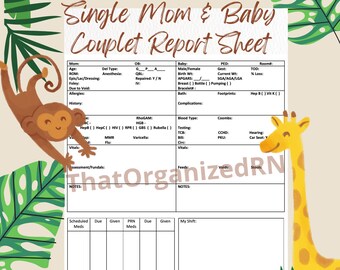 Ob Report Sheet - Etsy