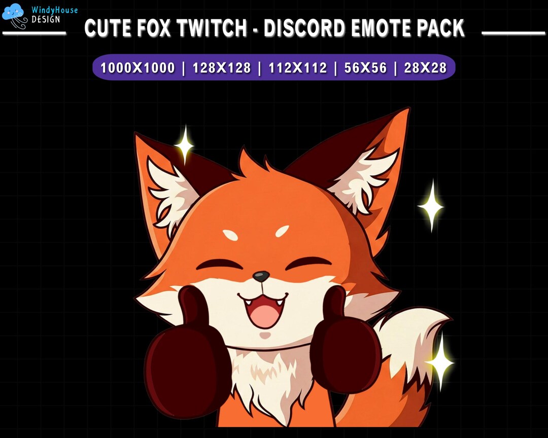 Fox GG Animated Emote for Twitch and Discord - Etsy