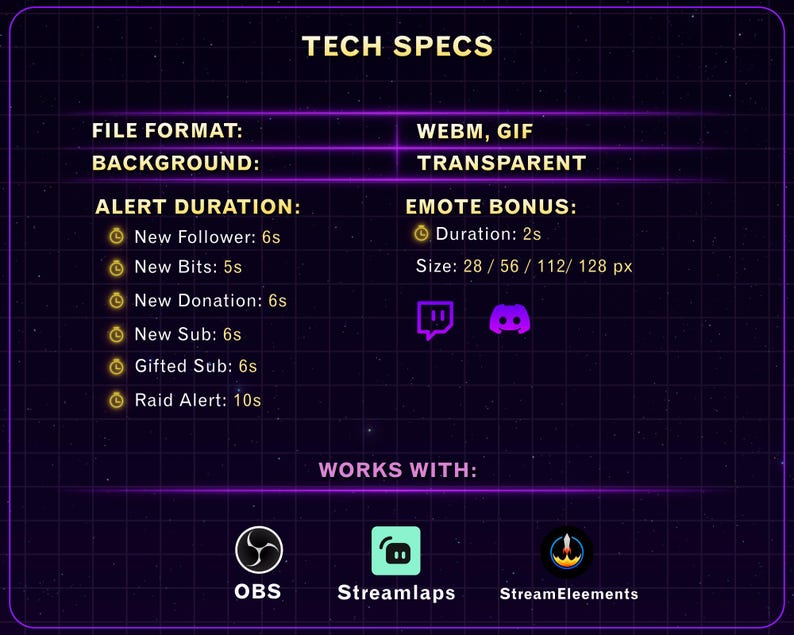 Animated Necromancer Stream Alerts Pack, Cute Grim Reaper Twitch Alerts ...
