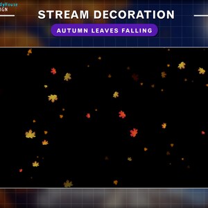 Animated Autumn Fall Leaves Stream Decoration - Maple Leaves Falling ...