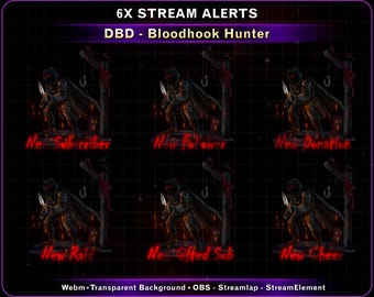 Animated Killer - Assassin Twitch Alerts, DBD (Dead By Daylight) Stream Alerts