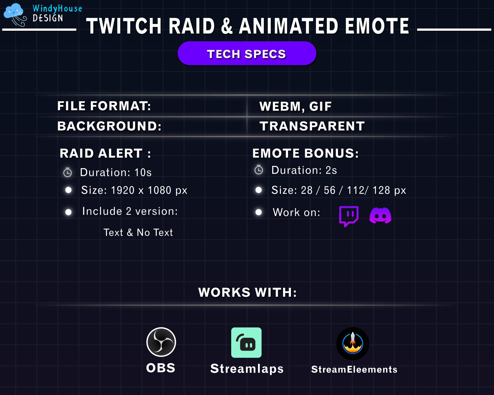 Animated Biker Wolf Twitch Raid Alert, Cool Wolf Alert Animation Pack ...