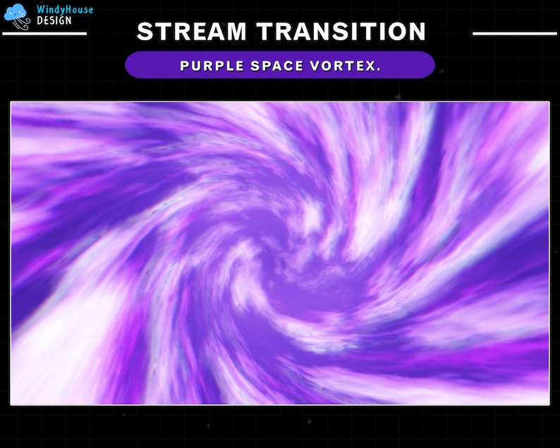 Purple Vortex Energy Transition, Space Vortex Stream Stinger Transition ...