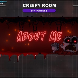 Animiertes Zombie Twitch Panel, Vampire Stream Panel, Spooky Panel für Halloween Paket, Gothic Overlay...