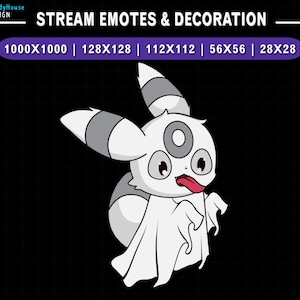 アニメーションゴースト アンブレオン Twitch エモート、アンブレオン ストリーム エモート、Discord エモート、ストリーム デコレーション