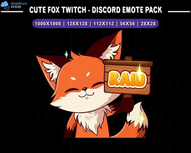 Fox Lurk Animated Emote for Twitch and Discord - Etsy Australia