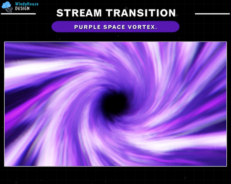 Purple Vortex Energy Transition, Space Vortex Stream Stinger Transition ...