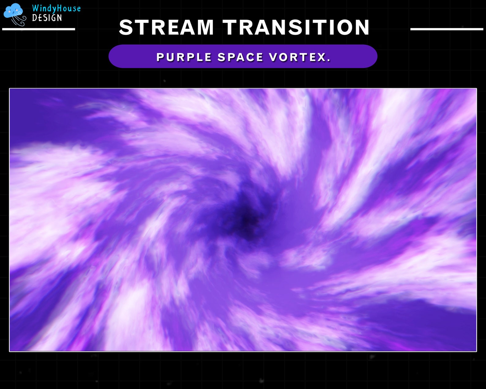 Purple Vortex Energy Transition, Space Vortex Stream Stinger Transition ...