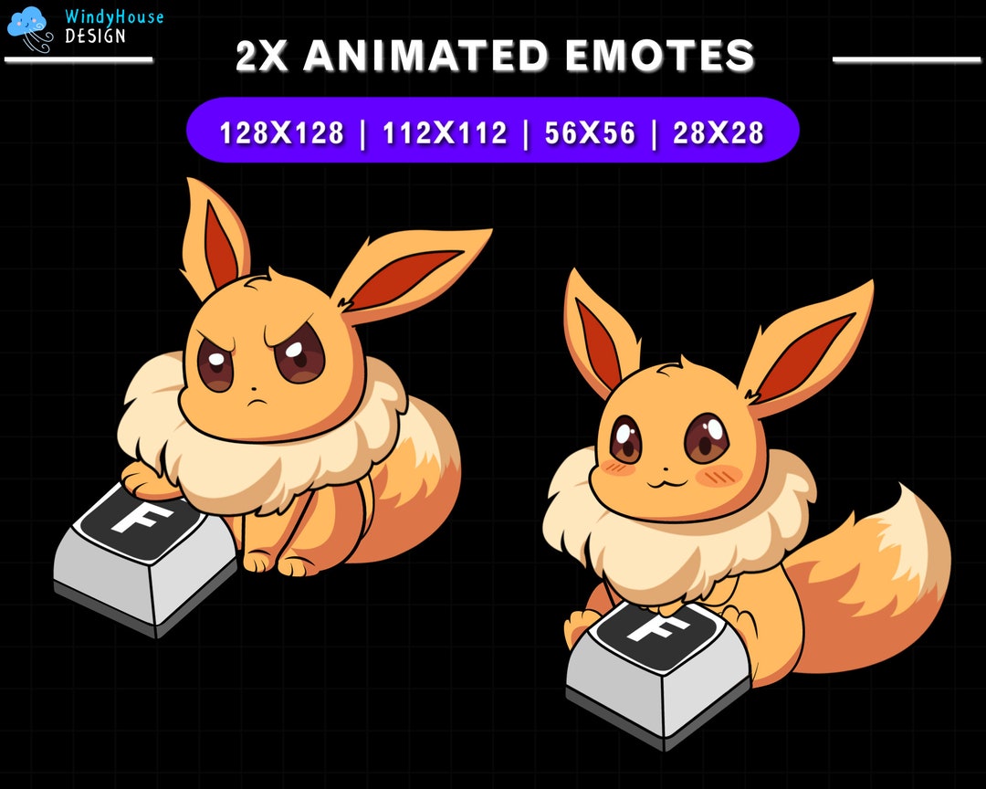 Animated Twitch Emote Eevee FF, Cute Eevee Twitch Emotes, Eevee Emotes ...