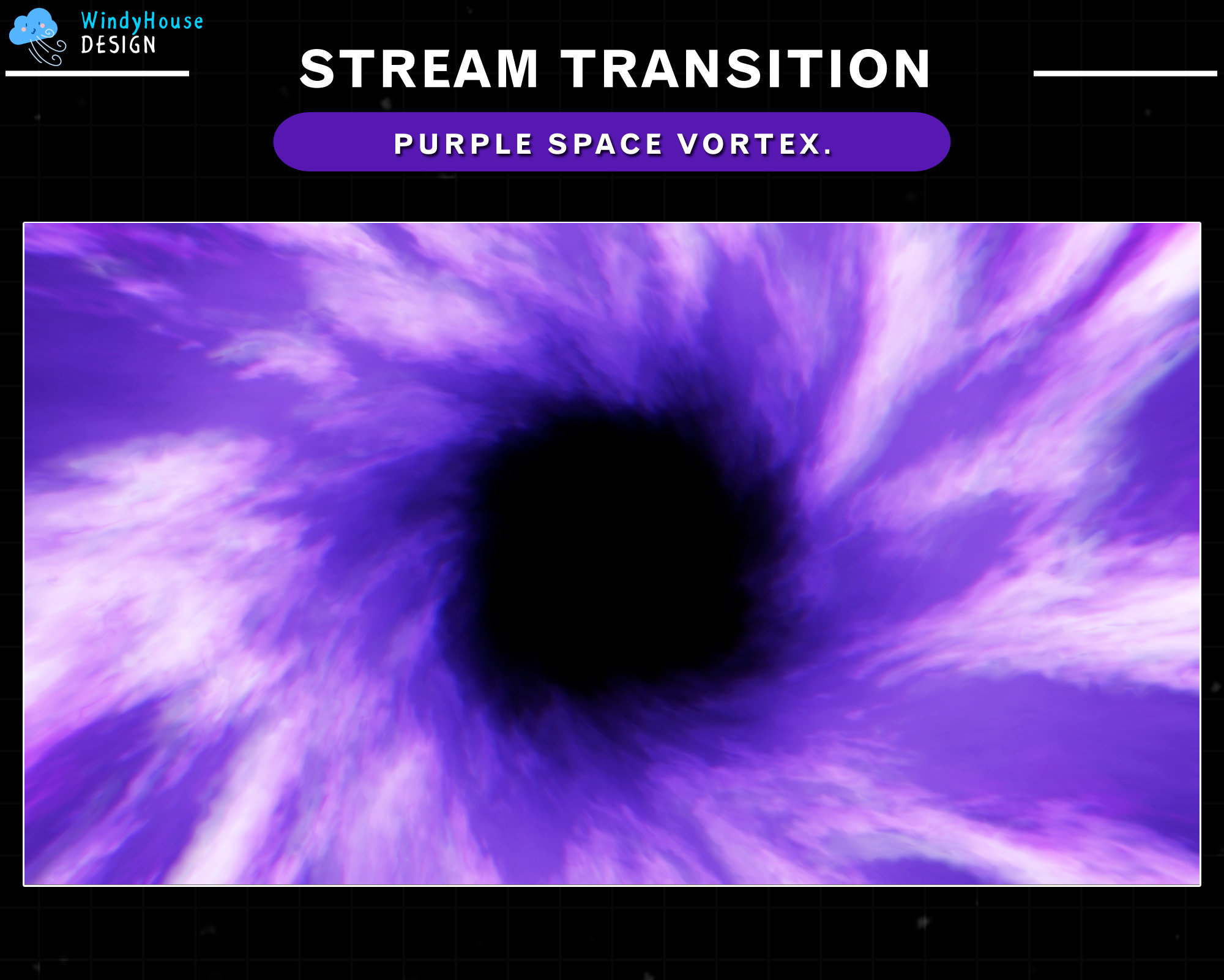Purple Vortex Energy Transition, Space Vortex Stream Stinger Transition ...