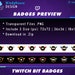 30x Ranks Twitch Bit Badges, Crowns Twitch Bit Badges Set, Twitch Tier ...