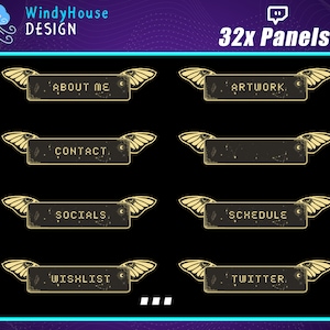 Twitch Panels Luna Motte, Celestial Panels Twitch