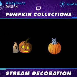 Animated Witchy Collections Twitch Overlay Stream Decoration, Cozy Room Twitch Overlay Decorations, Cute Cat Twitch Overlay