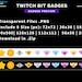 Ranks Twitch Sub Bit Badges, Ranking Twitch Bit Badges Set, Crowns ...