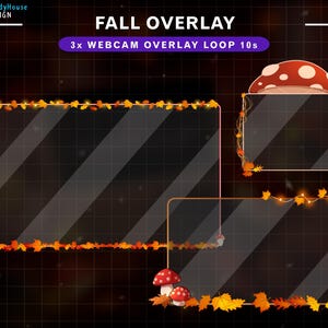 3x Animiertes Herbst Webcam Overlay
