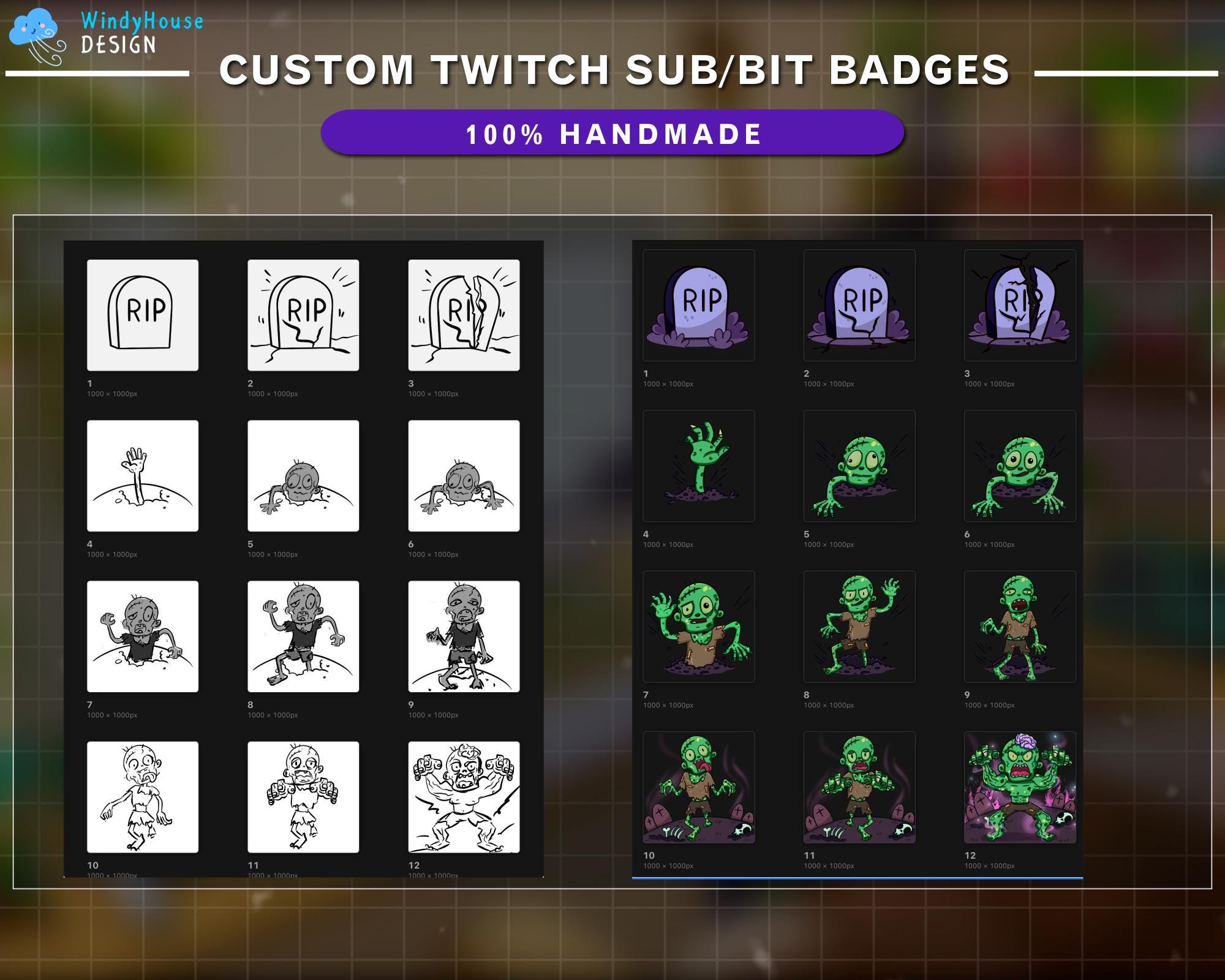 Custom Twitch Sub & Bit Badges for Streamers – Personalized Badge ...