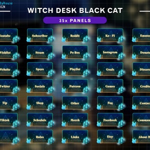 Tarrot Twitch Panes, Celestial Stream Panels, Witchy Aesthetics Celestial Panel, Twitch Panels, Twitch Panel, Streaming Panel