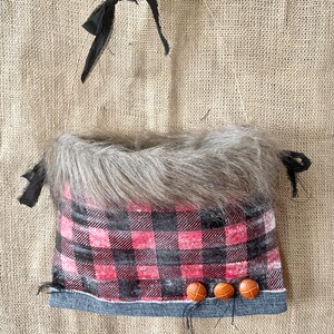 Tin Can Pocket Posies Buffalo Check Hanging Wall Vase Garden Planter ...