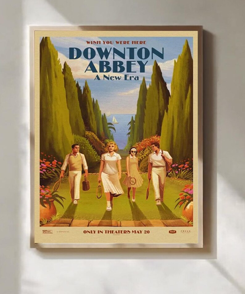Downton Abbeya New Era Movie Poster Print Classic Period Drama Film Art ...