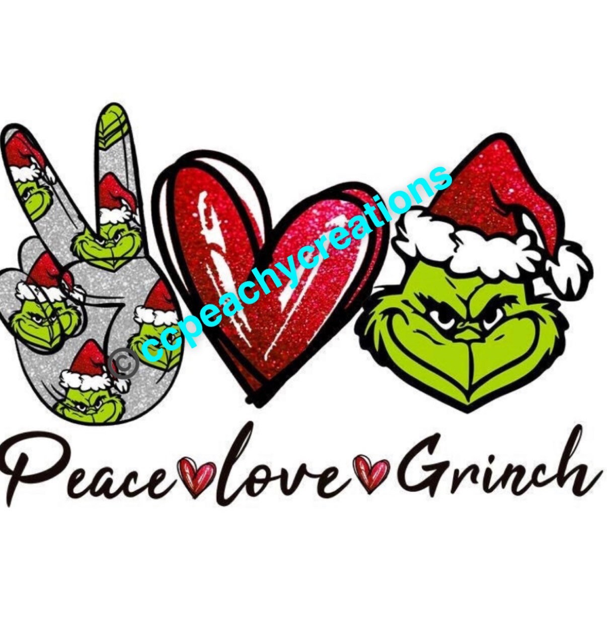 Peace Love Grinch - Etsy