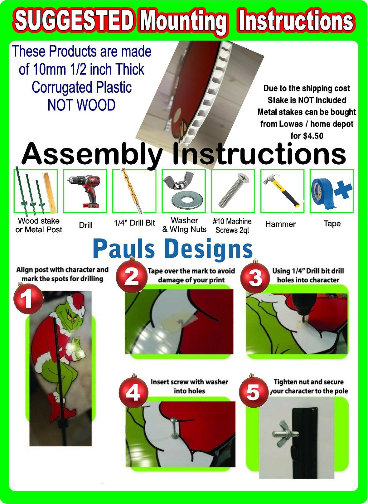 Huge Grinch Stealing Christmas Lights LEFT Facing Grinch Etsy