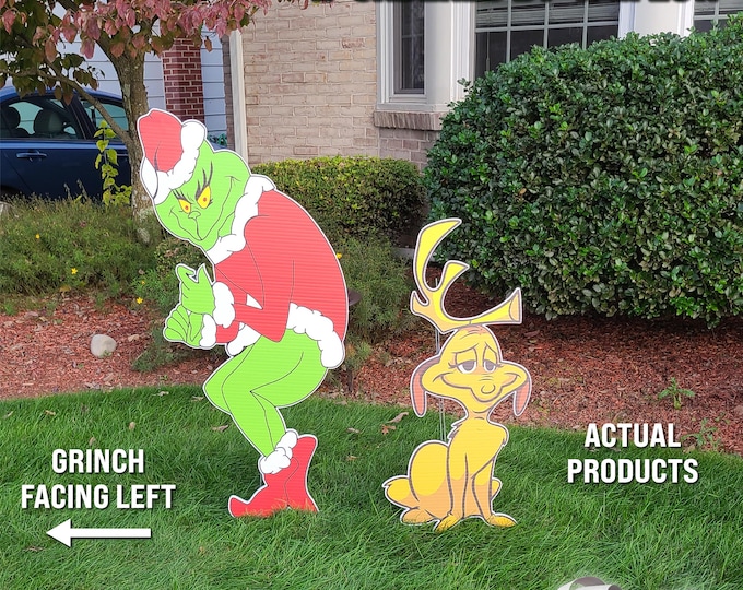 Green Monster Head 24, Grinch Wreath Attachment, Christmas Wreath