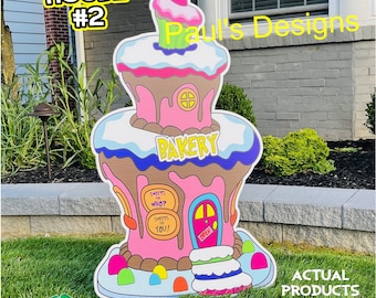 Whoville Christmas Light Stealing Decoration: Cartoon Town Decor
