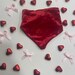 Black Silk Velvet Rose Shaped Bandana