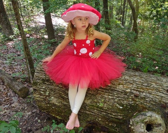 Girls mushroom dress costume (please read details)