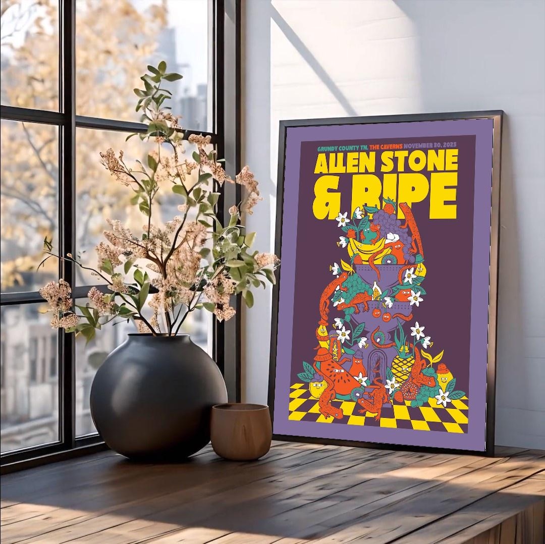 2025 Music Event Poster Allen Stone Ripe Inspired Wall Art - Etsy