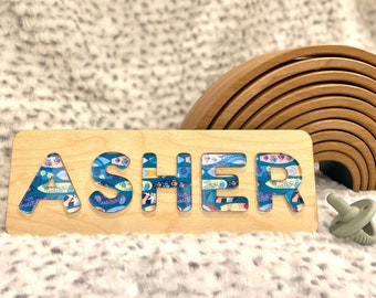 custom name puzzle, acrylic name puzzle, first birthday gift, montessori toy, kids puzzle, baby name puzzle, baby shower gift, wood puzzle