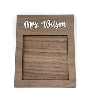 Personalized Sticky Notepad Holder, Teacher Christmas Gift, Gift from Student, Custom Teacher Gift, Office Gift, Postit Note Holder, Desktop image 6