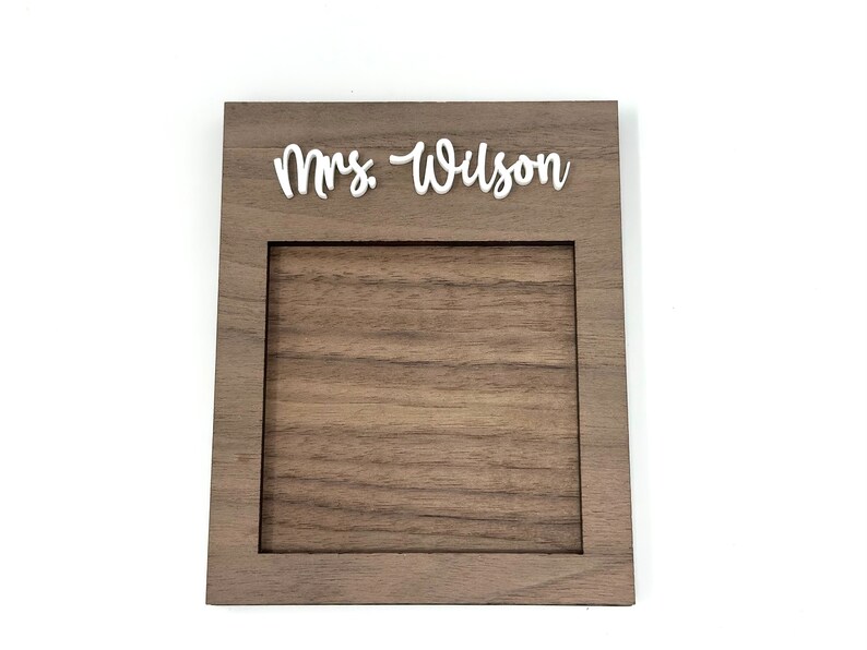 Personalized Sticky Notepad Holder, Teacher Christmas Gift, Gift from Student, Custom Teacher Gift, Office Gift, Postit Note Holder, Desktop image 6