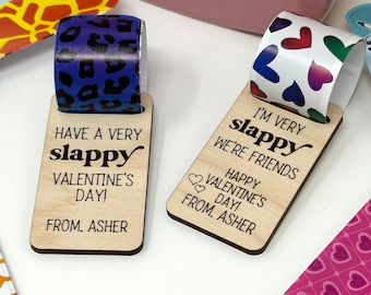CLASS SET Slap Bracelet Valentines, Valentine Classroom Favors, Valentine Basket Stuffer, Valentine's Gift for Kids, Valentine's Class Gift