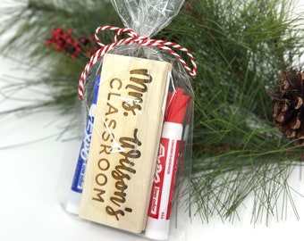 Custom Whiteboard Eraser Gift Set, Teacher Christmas Gift, Gift from Student, Chalkboard Dry Erase Gift, Custom Teacher Gift, Office Gift,