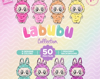 clip art Labubus Collection PNG Illustrations labubu