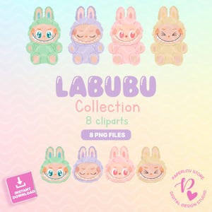 clip art Labubus PNG Illustrazioni labubu