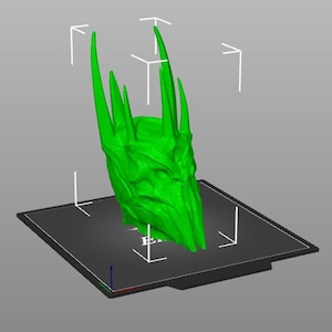 Support de casque Sauron imprimé en 3D
