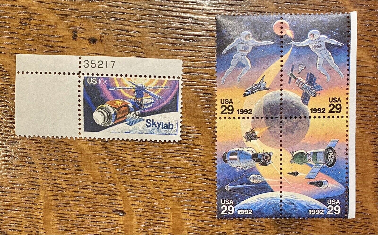 Lot of Space Theme US Postage Stamps Holographic Space Station Skylab Space Walk Etsy
