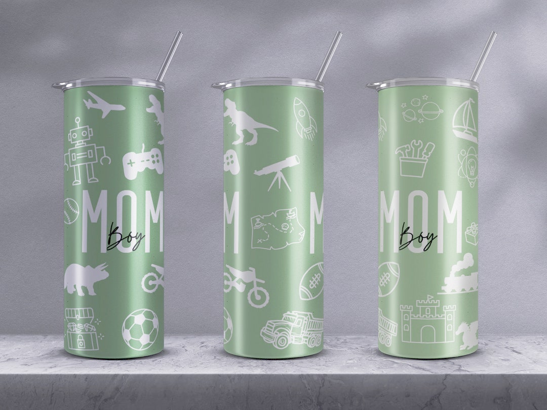 Boy Mom Tumbler Wrap PNG Mom Tumbler Wrap Seamless Design 20oz Etsy