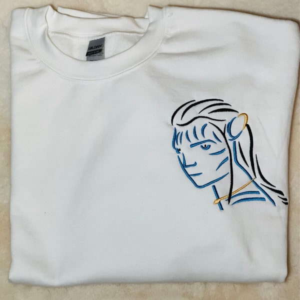 Avatar sweatshirt embroidery for adult/unisex crewneck avatar