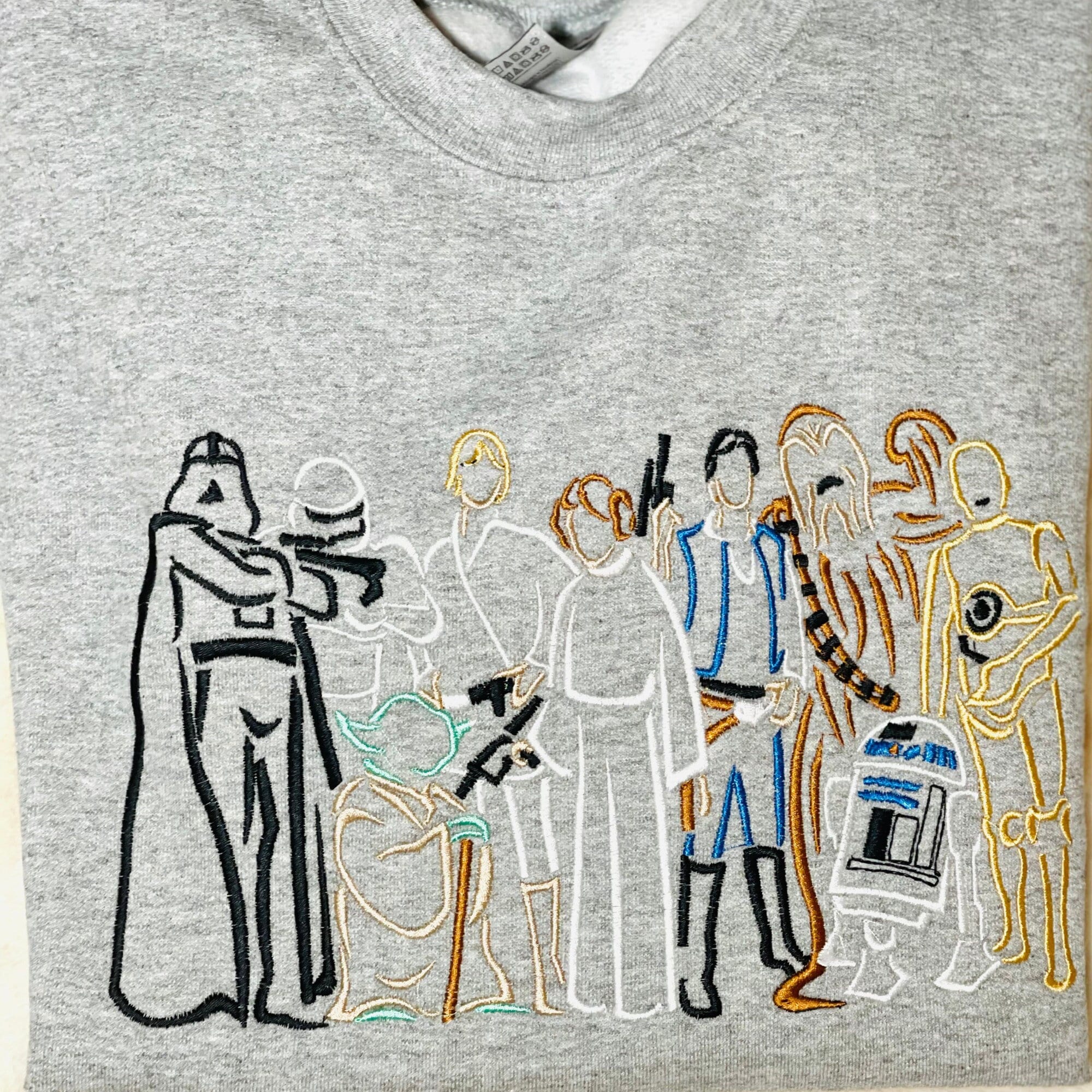 Embroidered - Sweatshirt Starwars Etsy