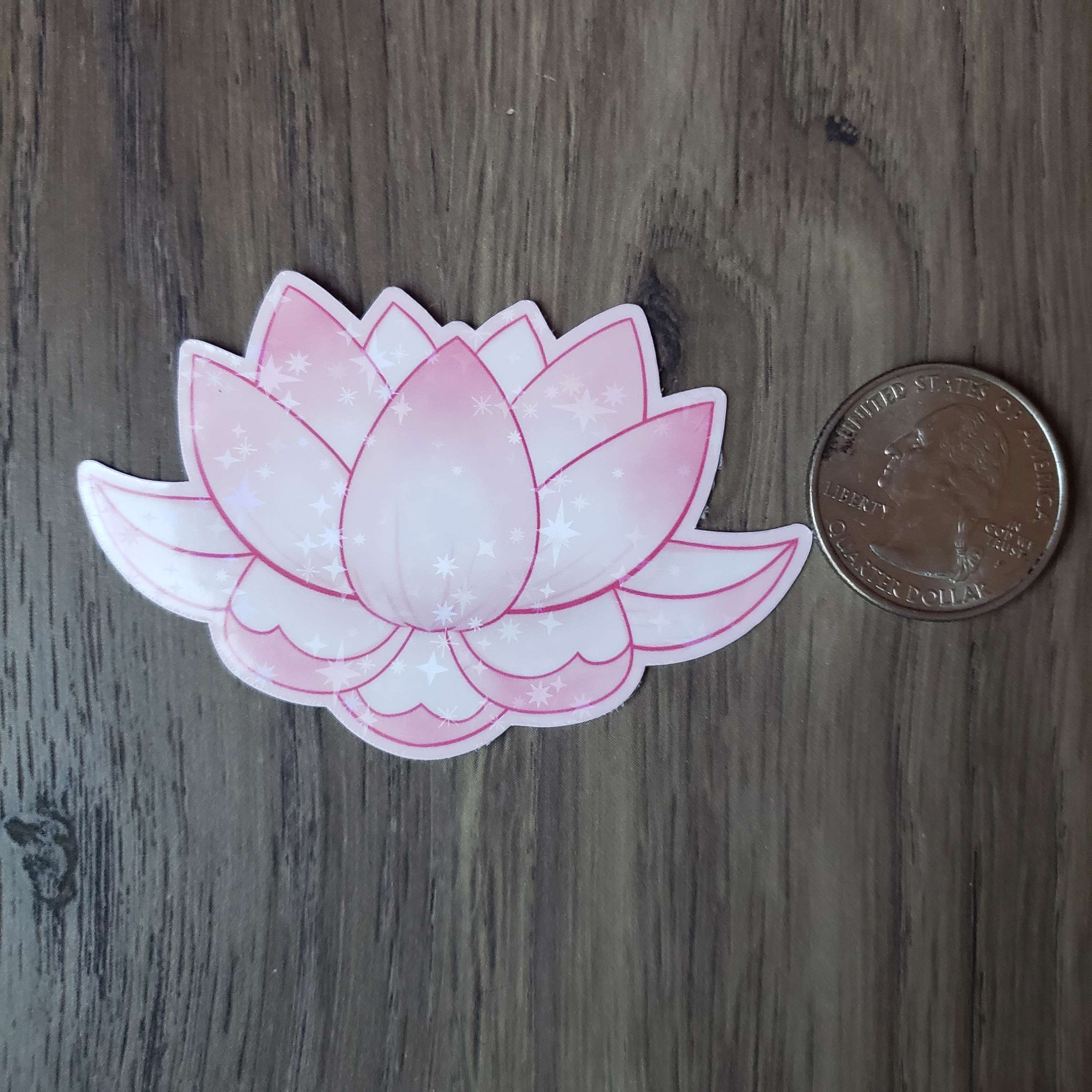 Sticker Lotus Lotus Sticker Waterproof Vinyl Sticker - Etsy