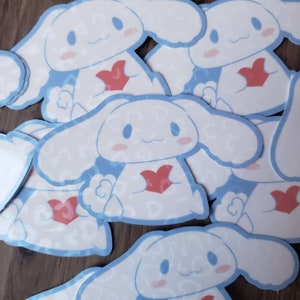 Cinamoroll heart sticker cute anime puppy sticker