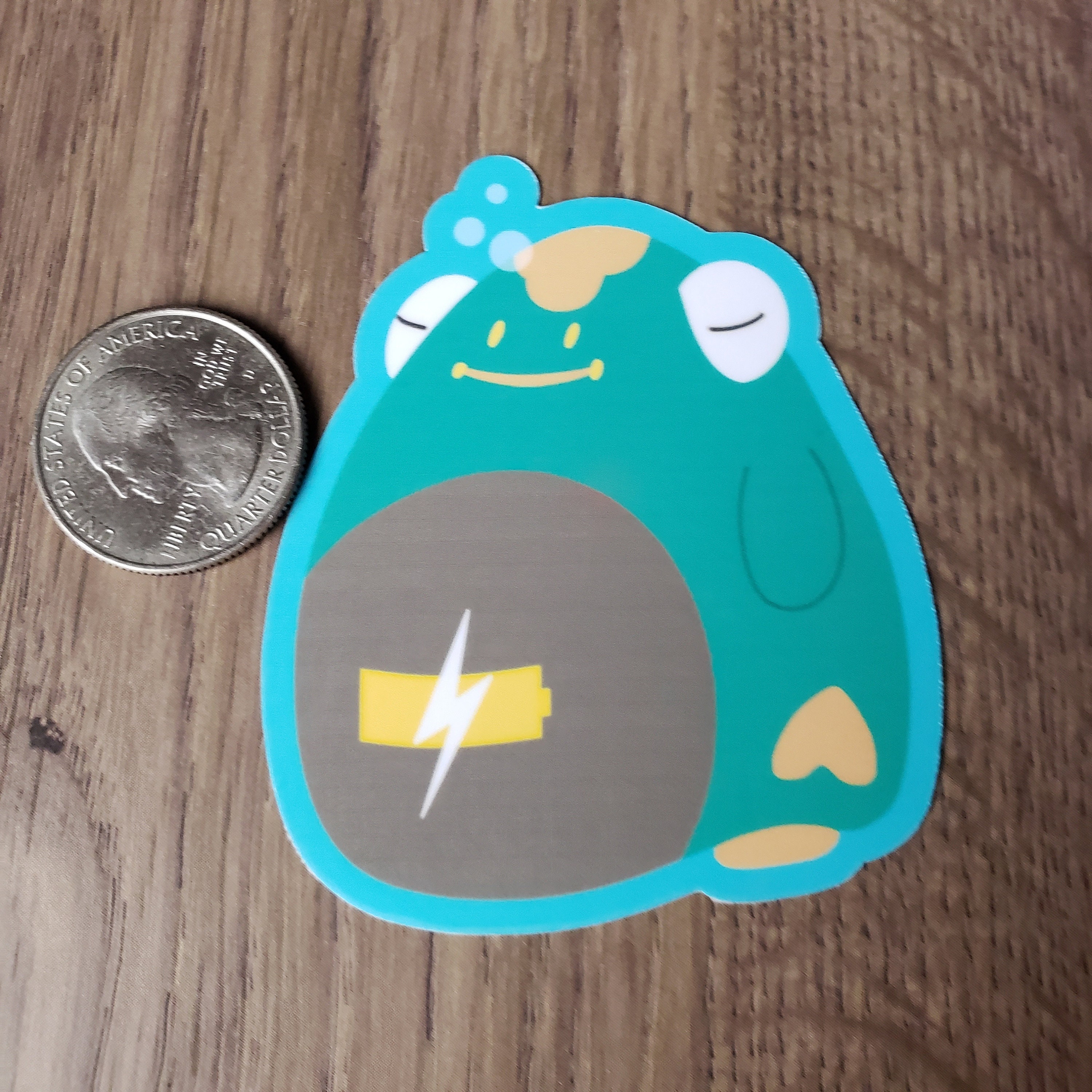 Sleeping Bellibolt Sticker, Pokémon Sticker, Vinyl Sticker - Etsy