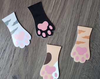 Cat paw magnetic bookmark