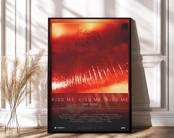 The Cure Poster | Kiss Me, Kiss Me, Kiss Me Poster | Rock Music